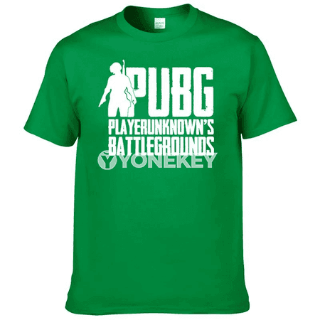 Erkekler üçin ýazlyk PUBG çaply pagta futbolka