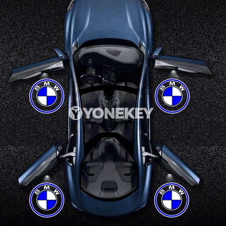 BMW gapy üçin 2 sany LED proýektor ýagtylygy, hoş geldiňiz çyrasy
