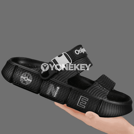 Erkekler üçin tomusky EVA sandal-şypbyk, dem alýan ýeňil daşa çykylýan aýakgap