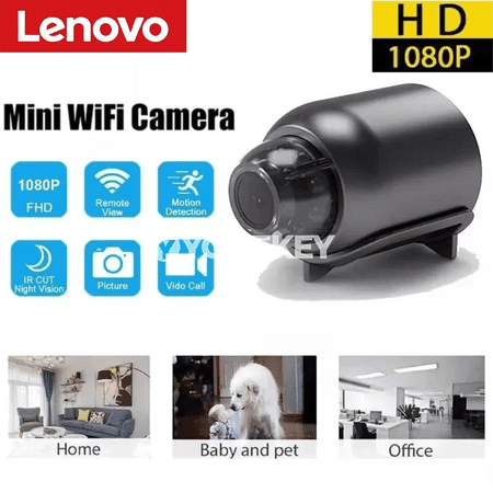 Lenovo 1080P HD mini WiFi howpsuzlyk kamerası, iki taraplaýyn sesli