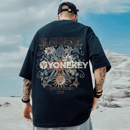 Erkekler üçin ýaz-baharyk köýnek, uly çaply, M-8XL