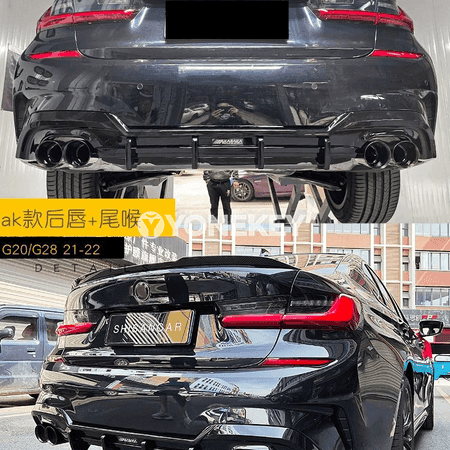 BMW 3 Series üçin öň lip, yz lip we sport body kit