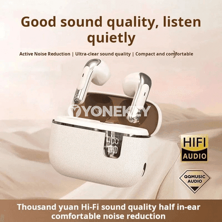 Bluetooth TWS simsiz gulaklyklar, HIFI mikrofonly, LED displeýli