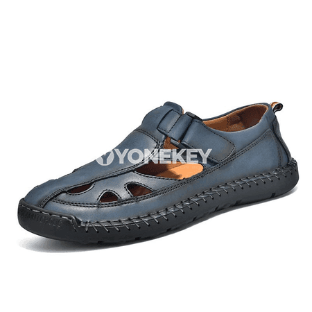 Erkekler üçin tomusky sandallar, giň ölçegli, ýeňil we rahat