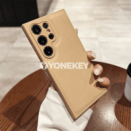 Samsung Galaxy üçin PU deri, mat, kamera goragly zarbany siňdirýän gaby