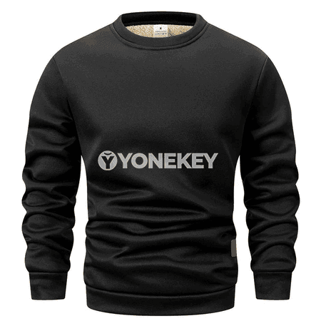 Erkekler üçin ýyly dokalan ýeňil switer, ýokary boýunly, gündelik stil