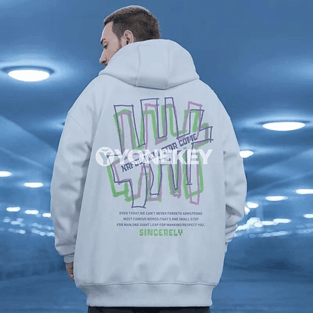 Erkekler üçin uly ölçegli hoodi, ýaz güýz üçin, çaply, M-8XL