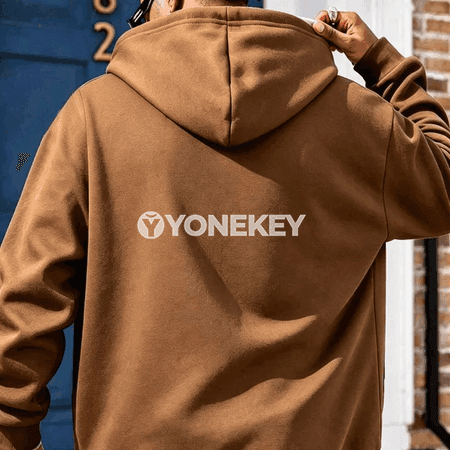 Erkekler üçin ýyly doly fermuarly kapüşonly fleece sviter