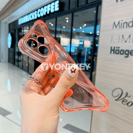 iPhone üçin transparent neon ýumşak silikon gaby