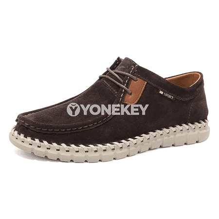 Erkekler üçin hakyky deri loafer köwüşler, 38-47 ölçeg