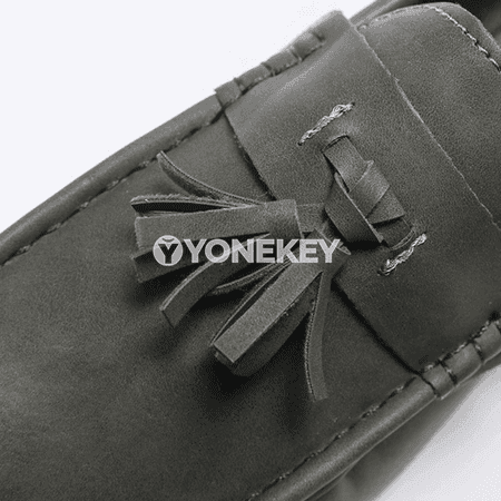 Erkekler üçin zamana laýyk zamşa loafers, rahat gündelik köwüşler