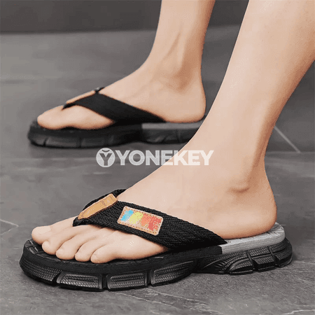 Erkekler üçin ýazlyk flip-flop şypbyklar, içerde we daşaryda
