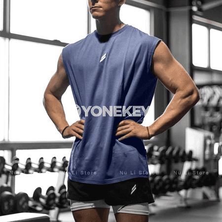Erkekler üçin sport maýkasy, ýeňil mesh, çalt gurýar