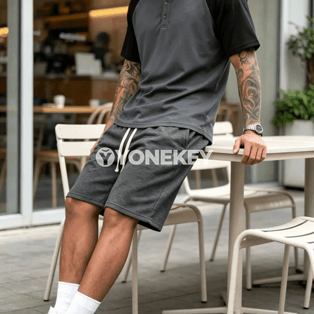 Erkekler üçin ýeňil iki bölek sport toplum, dem alýan we gündelik rahat