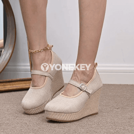 Beýik ökçeli zenan köwüşleri, ýarym açyk, dabara üçin elegan model