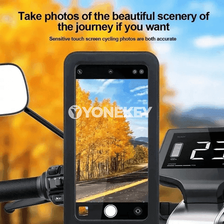 Welosiped we motosikl üçin 360° aýlanýan telefon saklaýjy