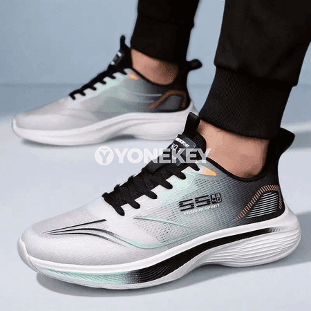 Erkekler üçin ýeňil sport krasowkalary, dem alyjy mesh, 39-47