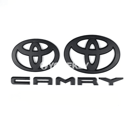 Toyota Camry 2024-2025 üçin 3 bölek glossy gara emblem toplumy