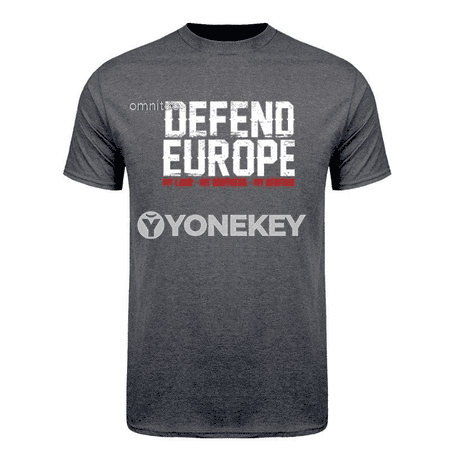 Defend Europe T Shirts Cool Design Unisex Short Sleeve Cotton Streetwear Tops T-Shirt HJ-091
