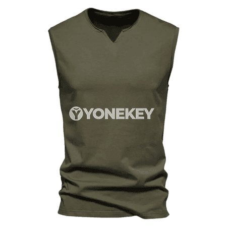 Erkekler üçin ýeňil sport tank-top köýnegi, tomuslyk rahat model