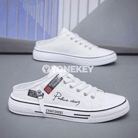 Erkekler üçin ýeňil kanwa gündelik şypbyk köwüşler