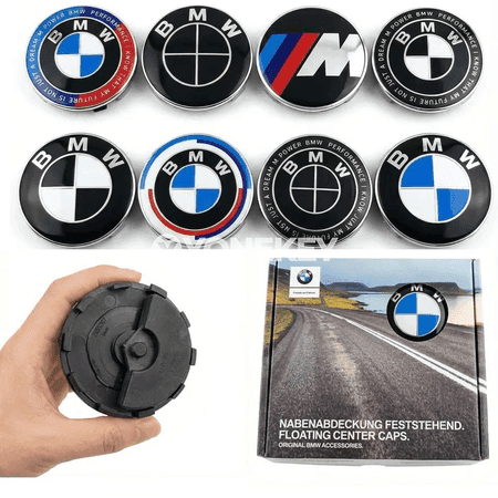 BMW tiginiň merkezi üçin magnitli 56/68 mm hub kapsy