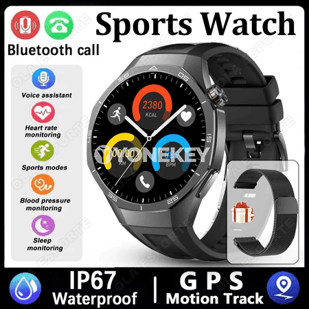 Hw12 GPS akylly sagat, AMOLED ekranly, sport we saglyk üçin