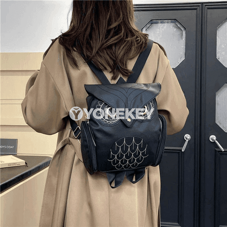 Zenanlar üçin owl görnüşli moda рюкзак sumkasy, syýahat üçin