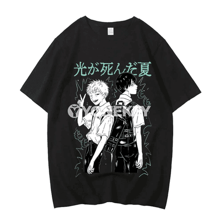 The Summer Hikaru Died Anime stilindäki pambyk futbolka