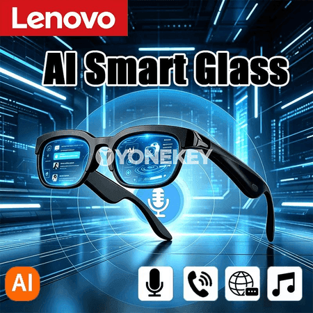 Lenovo AI smart äýnekler — terjime, jaň we saz diňlemek