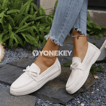 Zenanlar üçin maýda galstukly loafer köwüşler, güýz täze model
