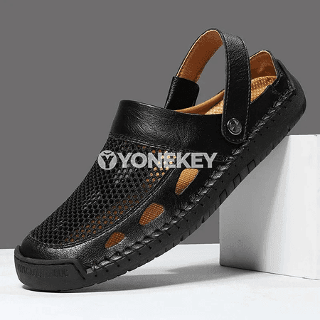 Erkekler üçin tomusly öý-dışary rahat sandallar, ýeňil şypbyk