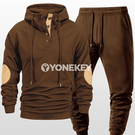 Erkekler üçin kapşonly sport kostýumy, 2 bölekli