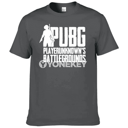 Erkekler üçin ýazlyk PUBG çaply pagta futbolka