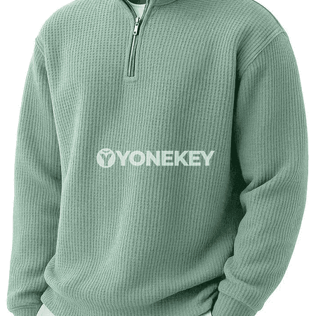 Erkekler üçin half zip hoodi — güýz ýaz sport ýyly sweatshirt
