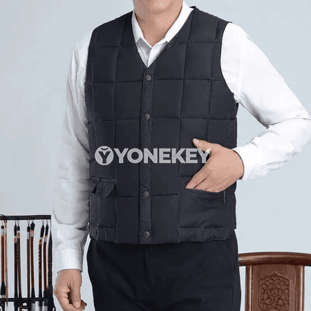 Erkekler üçin ýeňil ýyly jeleke, ýaşyl we goýy gök görnüşler