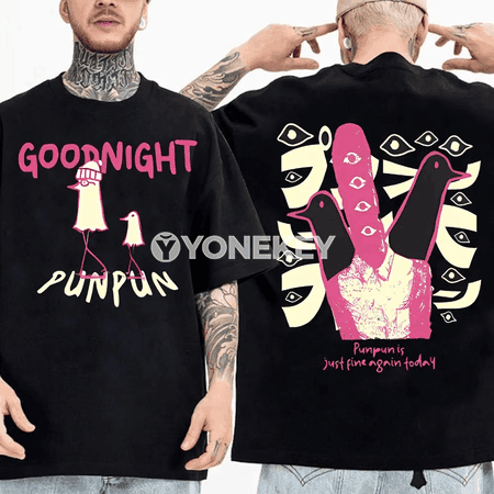 Oyasumi Punpun erkekler üçin grafiki futbolka, 100% pagta