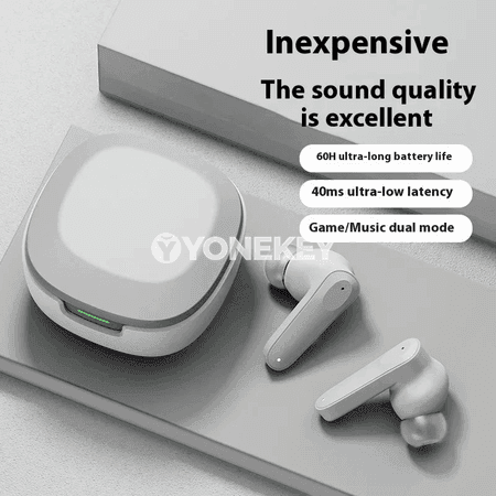 Bluetooth simsiz TWS nauşnikler, mikrofonly, sport üçin