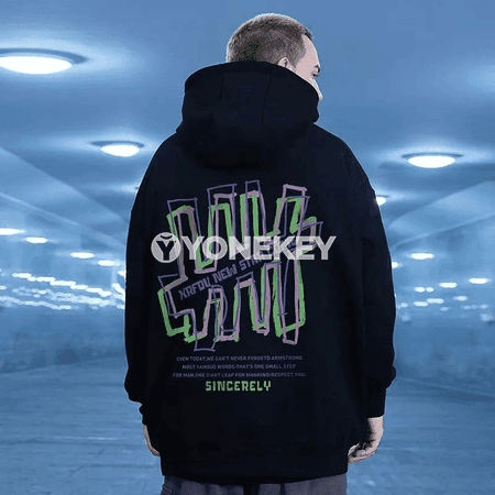 Erkekler üçin uly ölçegli hoodi, ýaz güýz üçin, çaply, M-8XL