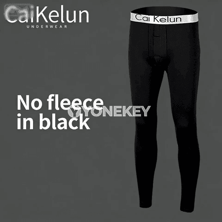 Erkekler üçin ýyly içki balak, inçe fleece, elastik, rahat