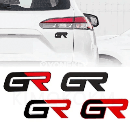 Toyota üçin GR harply 3D metal öň/emblema stikeri