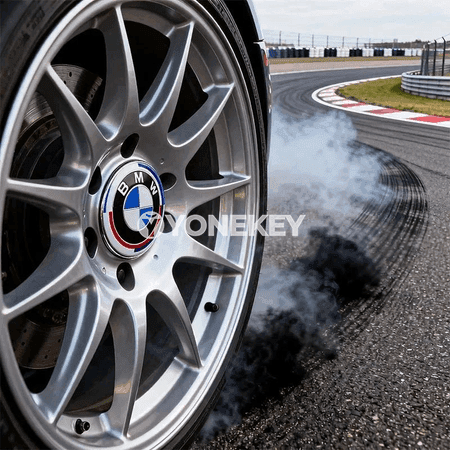 BMW üçin 4 sany jant merkezi gapagy, 56/68 mm, M logotipli