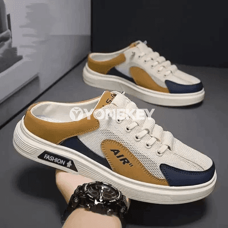 Erkekler üçin mesh loafers, tomusky ýeňil we howa geçiriji