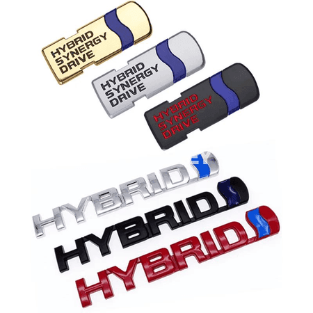 Toyota üçin 3D HYBRID metal awto emblem stiker