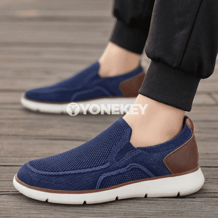 Erkekler üçin ýeňil mesh loafer, bahar-tomus üçin dem alýan aýakgap