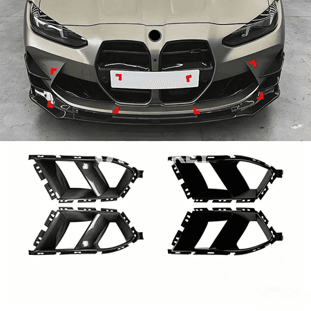 BMW M3 M4 G80/G81/G82/G83 üçin öň bamper karbon howa giriş bezegi