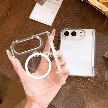 iPhone Duo üçin magnitli açyk gorag gapagy, berk we inçe