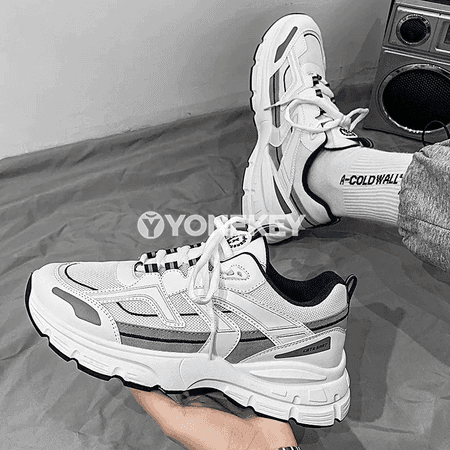 Erkekler üçin mesh platform krasowkalar, ýeňil we dem alýan gündelik aýakgap