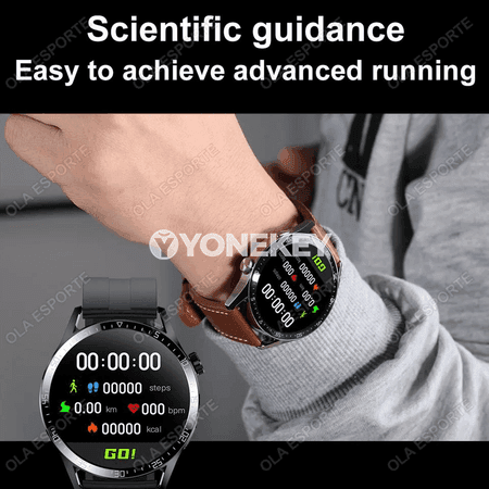 Erkekler üçin akylly sagat 5 Pro, 1.36 dýum HD ekran, GPS, NFC