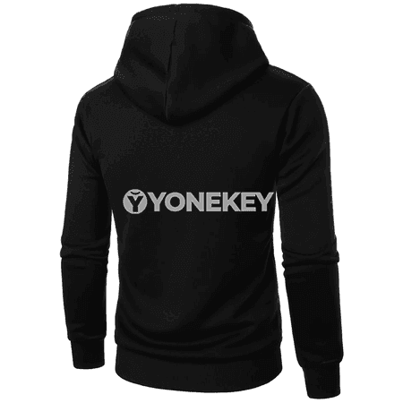 Erkekler üçin güýz-gyş kapýuşonly sport hudi